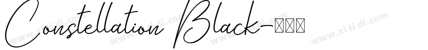 Constellation Black字体转换